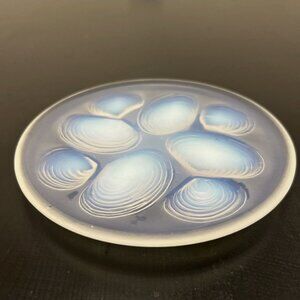 Vintage Sabino France Opalescent Seashell Plate 6”